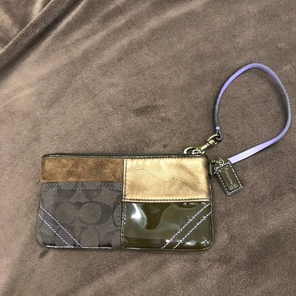 Coach Handbags - Authentic Coach patchwork wristlet